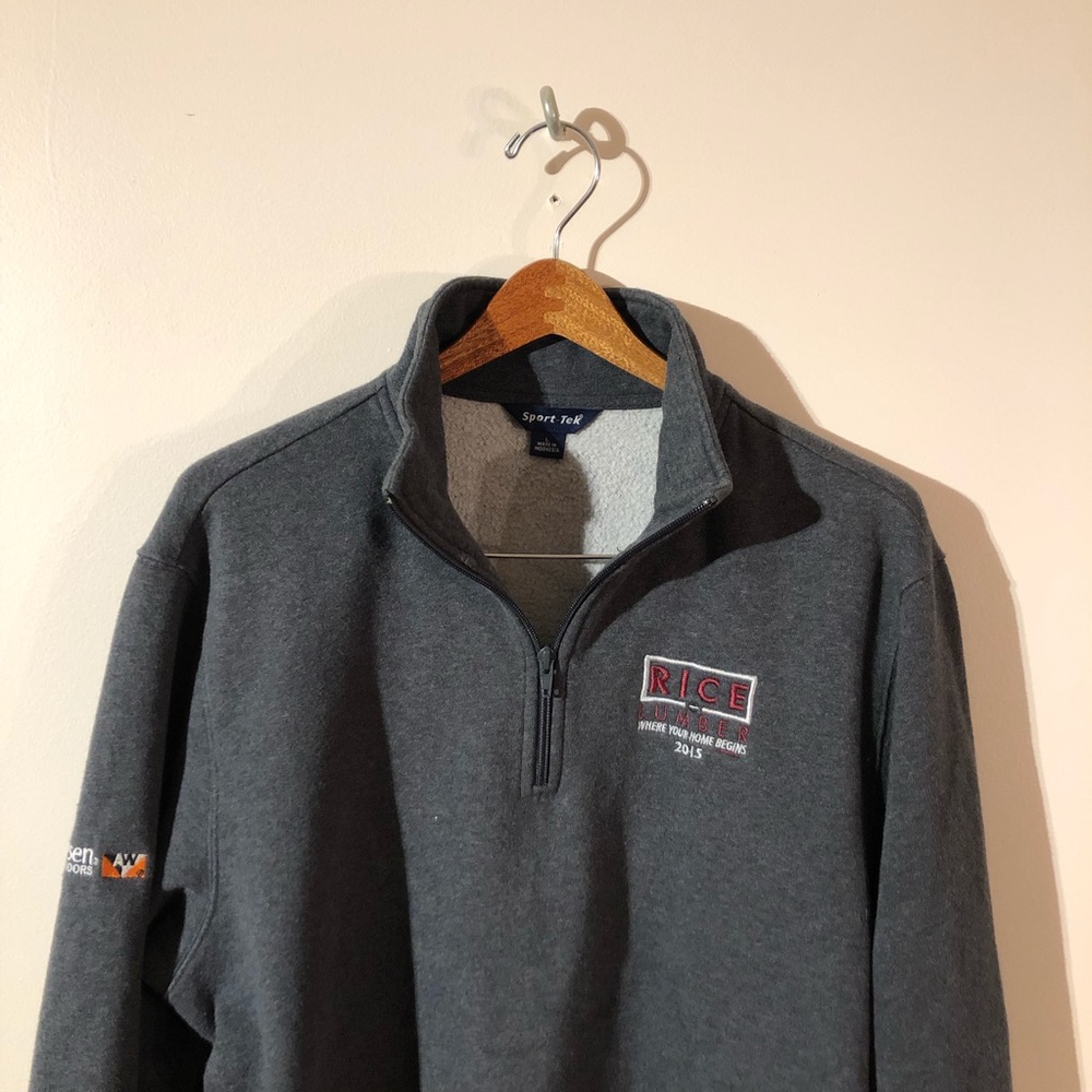 ‘Rice Lumber’ Men’s Cotton Q-Zip Fleece